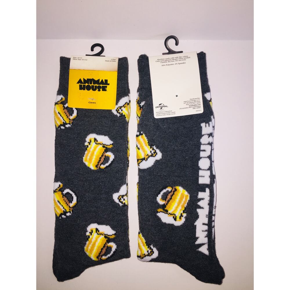 Animal House movie beer mugs party crew fun novelty socksNEW